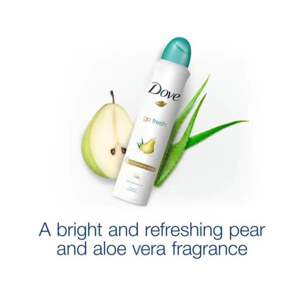 اسپری ضد تعریق داو گلابی و آلوئه ورا | Dove Go Fresh Pear & Aloe Vera — تصویر ۵
