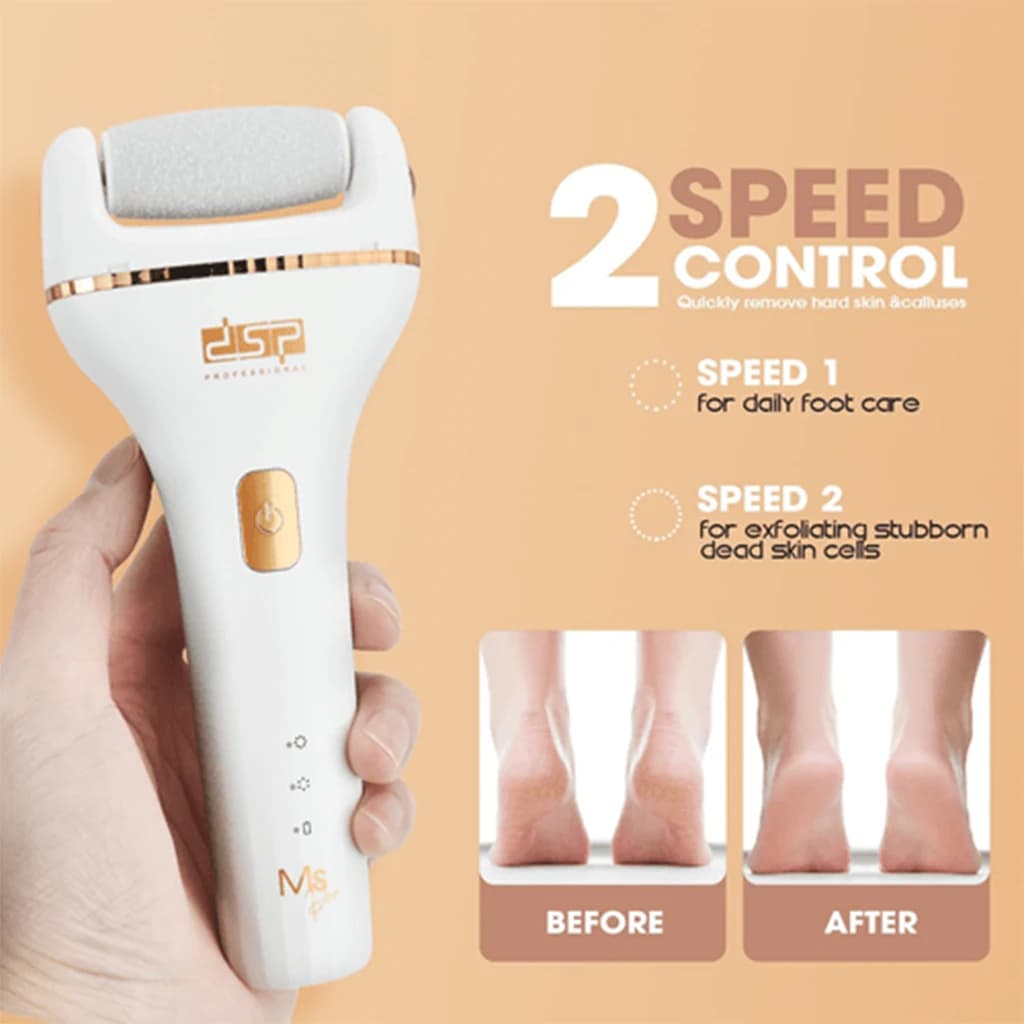 سنگ پا برقی دی اس پی – DSP Foot Scrubber | نرم‌کننده و لایه‌بردار حرفه‌ای پاشنه پا — تصویر ۷