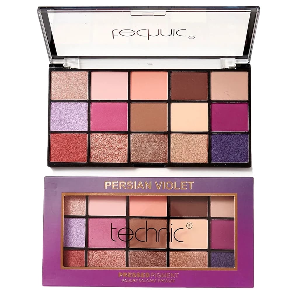 پالت سایه چشم تکنیت مدل پرشین ویولت | Technic Persian Violet Eyeshadow Palette — تصویر ۴