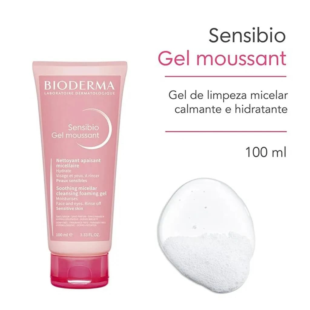 ژل شستشوی صورت بایودرما مدل Sensibio Gel Moussant مخصوص پوست خشک و حساس — تصویر ۳
