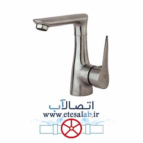شیر روشویی مدل رابیت کروم مات راسان — تصویر ۶