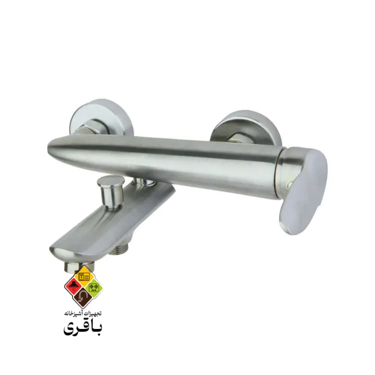 شیر حمام مدل رابیت کروم مات راسان — تصویر ۴