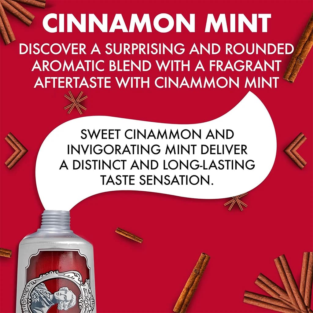 خمیردندان مارویس مدل Cinnamon Mint | ترکیب دلپذیر دارچین و نعناع برای لبخندی درخشان — تصویر ۹