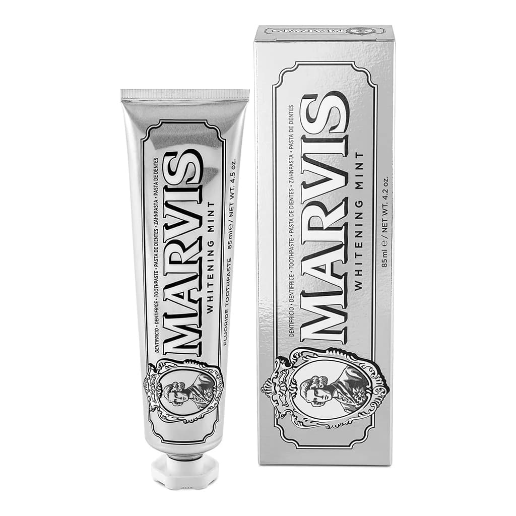 خمیر دندان سفیدکننده مارویس مدل Whitening Mint | لبخندی درخشان با طراوت نعناع