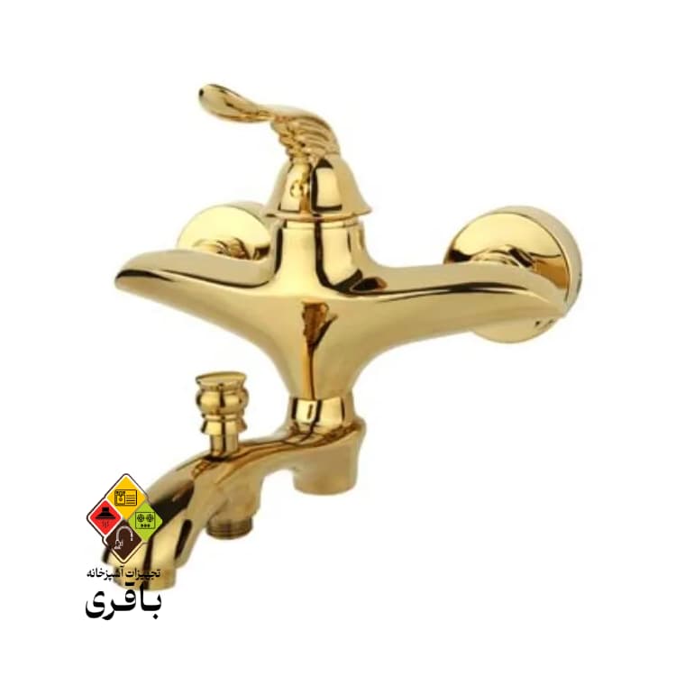شیر حمام مدل پریمو طلایی راسان — تصویر ۳
