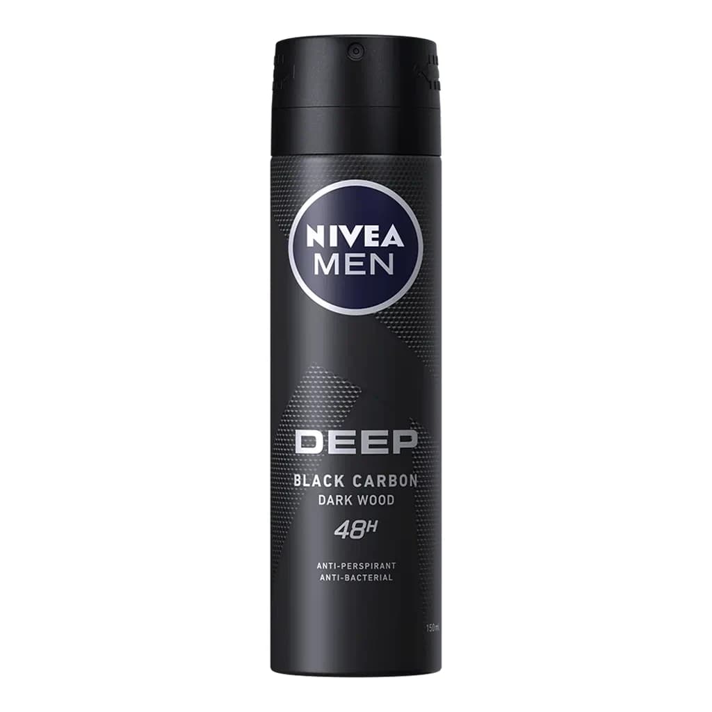 اسپری ضد تعریق مردانه نیوآ مدل Deep Black Charcoal Dark Wood