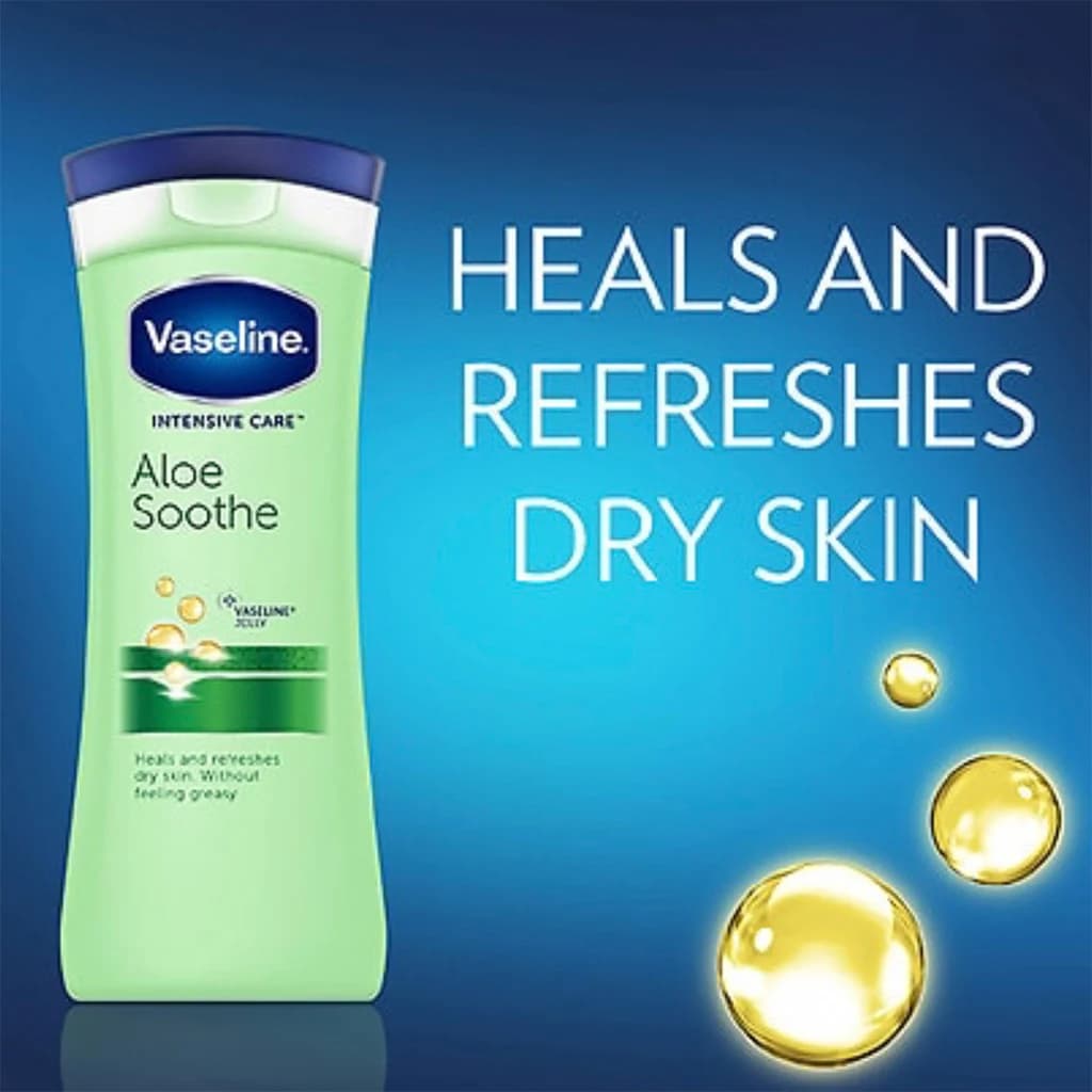 لوسیون بدن آلوئه ورا وازلین Vaseline Aloe Soothe — تصویر ۶