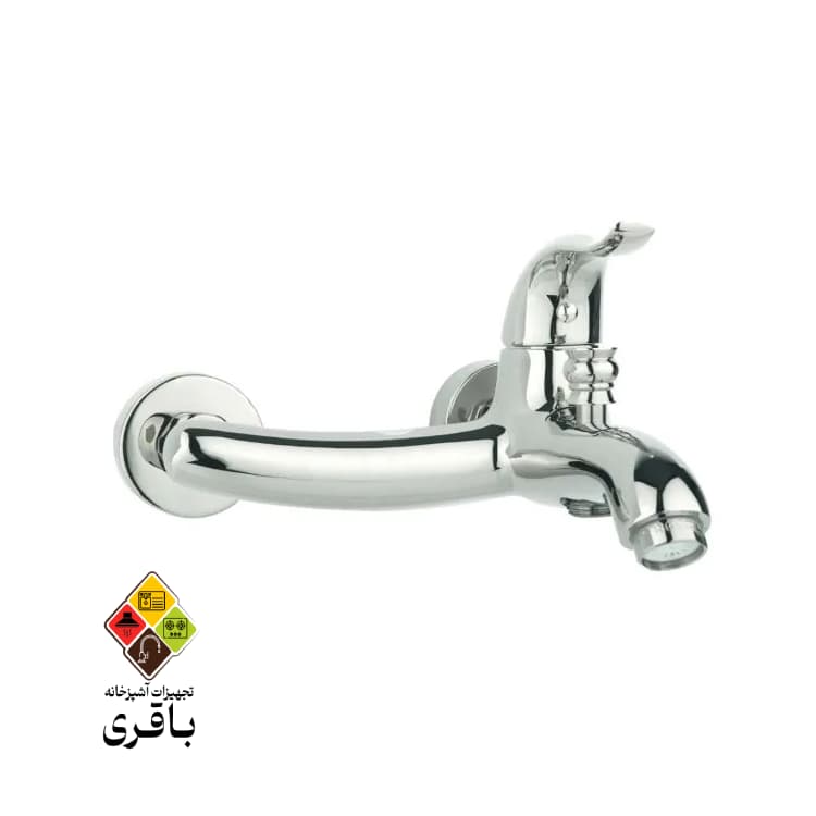 شیر حمام مدل اکتاو کروم راسان — تصویر ۴