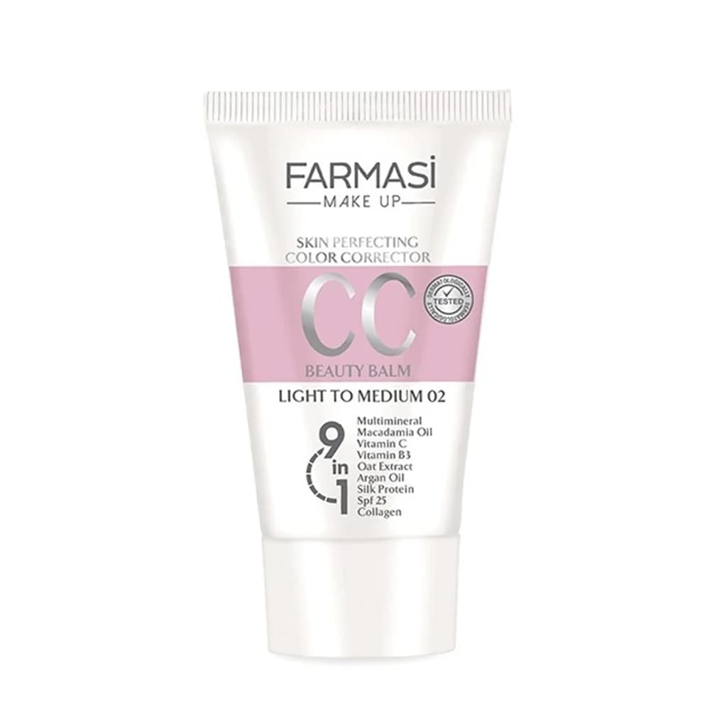 سی سی کرم فارماسی کد FARMASI CC CREAM LIGHT TO MEDIUM 02 — تصویر ۲