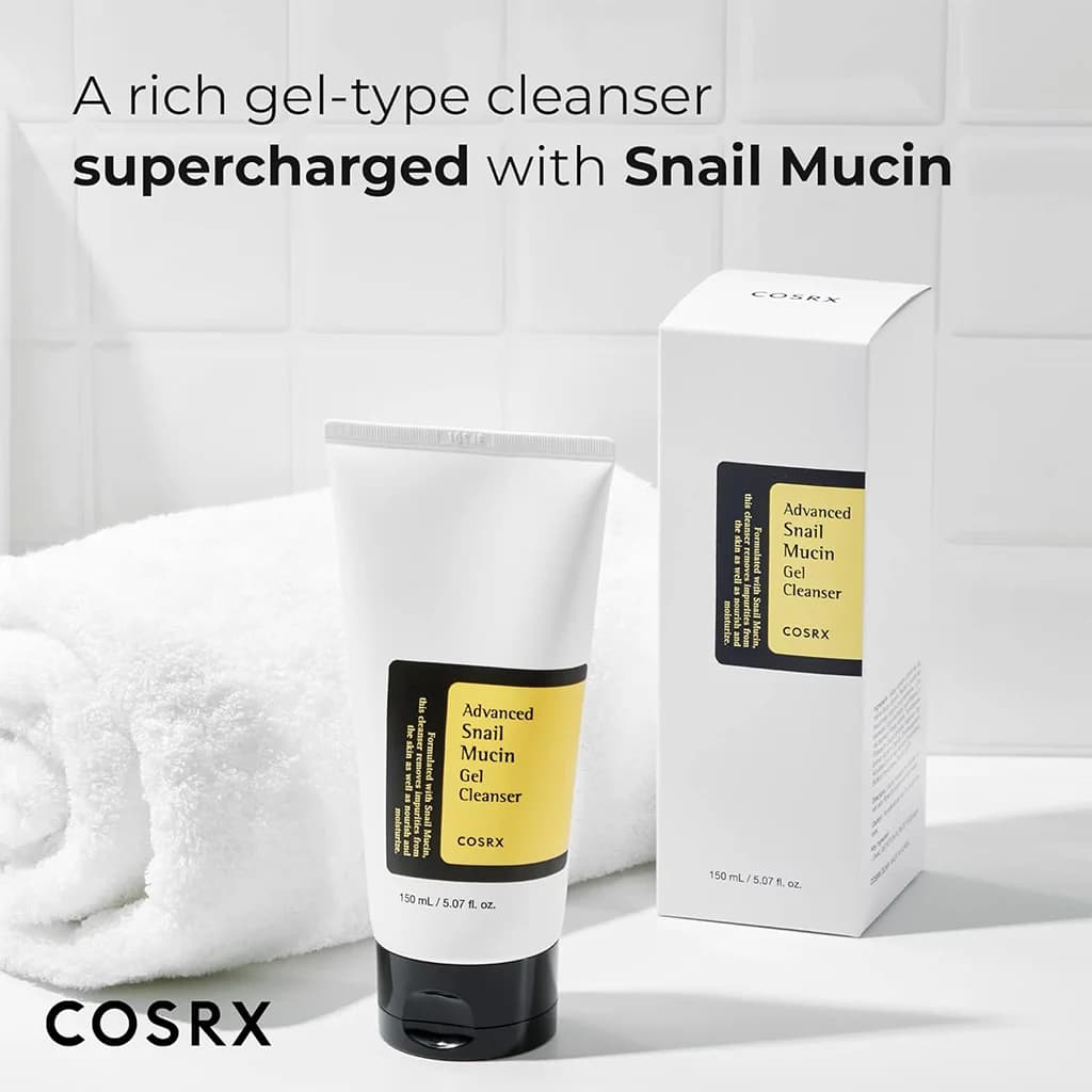 ژل پاک کننده حلزون کوزارکس COSRX Advanced Snail Mucin Gel Cleanser — تصویر ۵