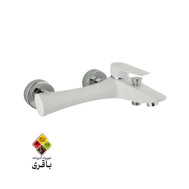 شیر حمام مدل آتیس سفید راسان — تصویر ۳