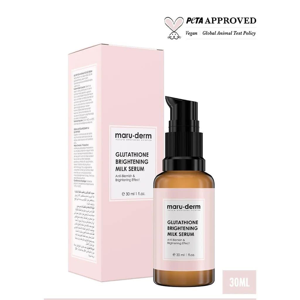 سرم گلوتاتیون روشن کننده شیر مارودرم maru derm GLUTATHIONE BRIGHTENING MILK SERUM — تصویر ۳