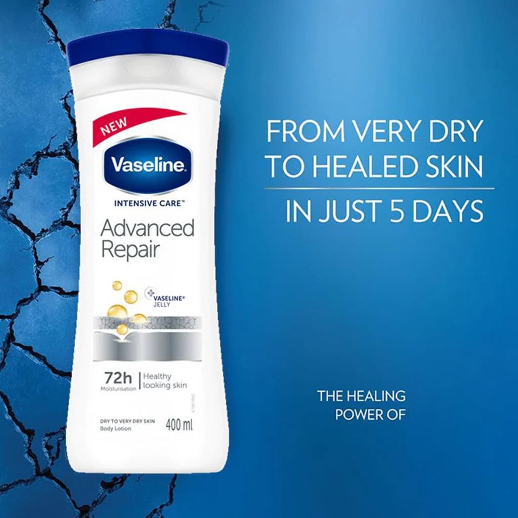 لوسیون بدن ترمیم کننده وازلین ادونسد ریپیر Vaseline Advanced Repair — تصویر ۷