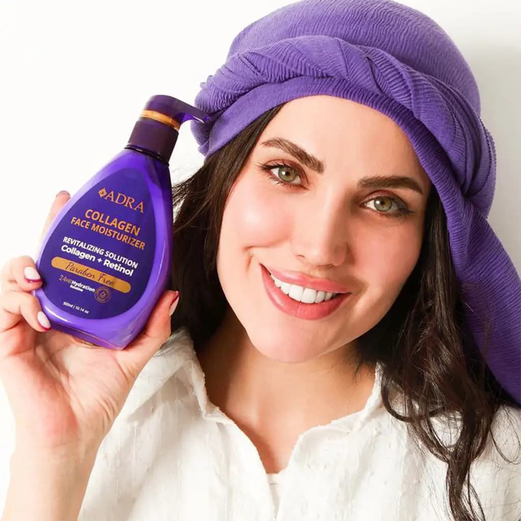 کرم آبرسان کلاژن و رتینول آدرا ADRA collagen face moisturizer — تصویر ۷