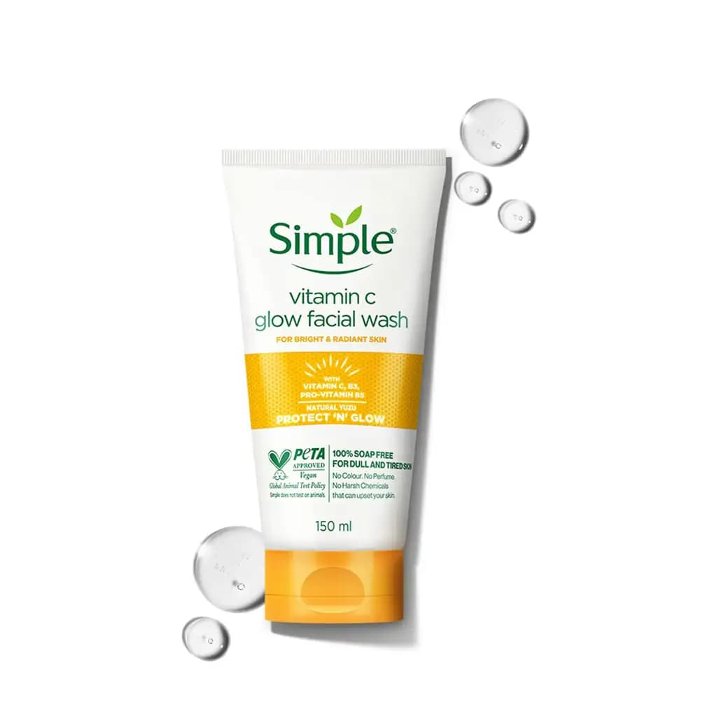 ژل شستشو ویتامین سی سیمپل Simple vitamin c glow facial wash — تصویر ۲
