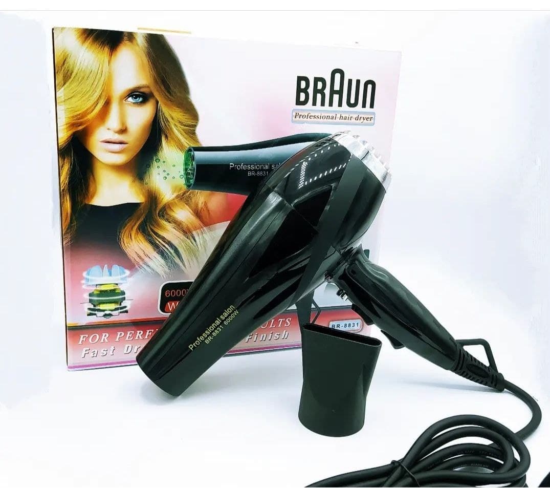 سشوار حرفه ای براون 6000 وات مدل BR-8831 — تصویر ۳