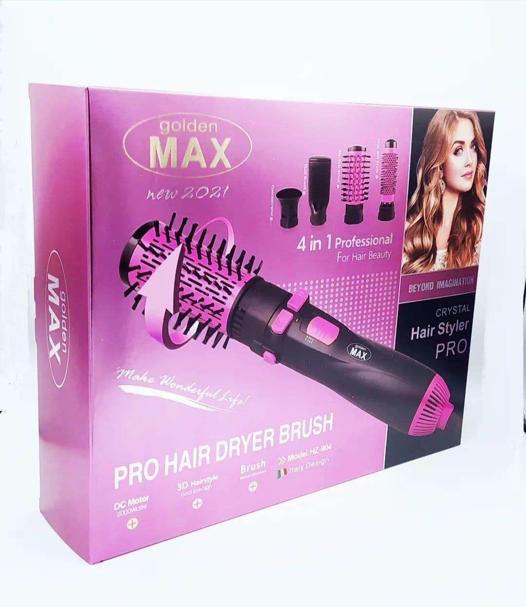 سشوار چرخشی 4 کاره گلدن مکس NEW 2021 Golden Max مدل HZ-904 — تصویر ۲