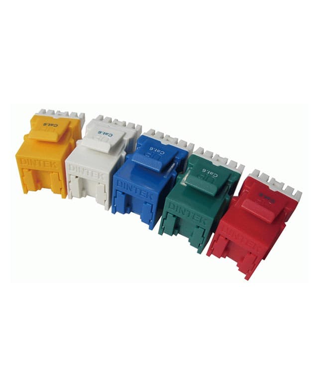 کیستون درپوش دار دینتک Cat6 ezi-JACK180