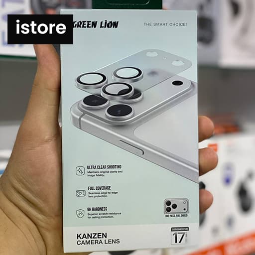 محافظ لنز دوربین گرین لاین مدل Kanzen Clear مناسب برای گوشی موبایل اپل iPhone 17 Pro Max — تصویر ۴