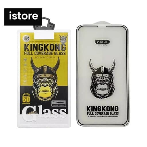 گلس شیشه‌ای تمام پوشش آیفون موکوسون KINGKONG — تصویر ۲