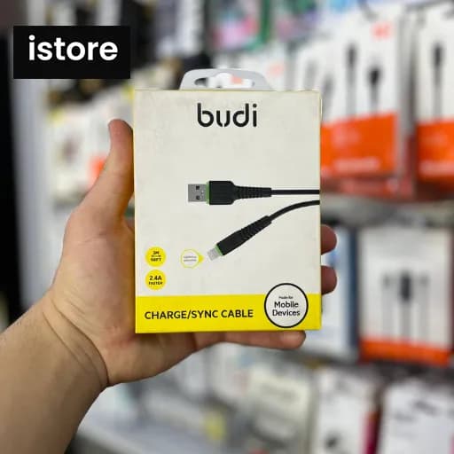 کابل لایتنینگ بودی Budi M8J150L09 Lightning Cable به طول 3 متر — تصویر ۳