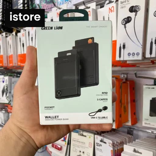 پاوربانک والت 5000 میلی آمپر گرین لاین Green Lion Wallet 5000mAh Power Bank — تصویر ۶