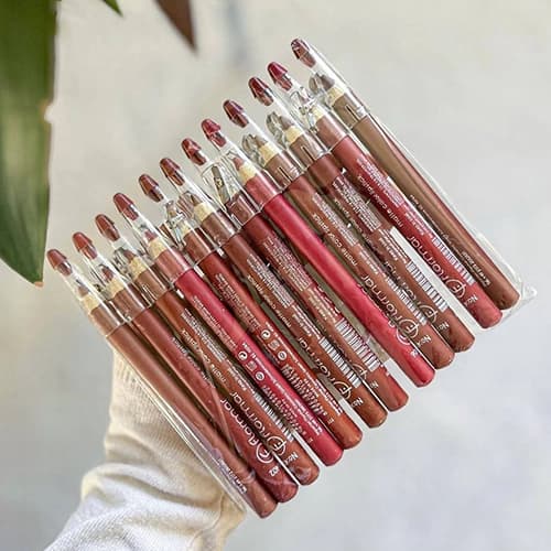 پک 12 عددیپک رژ لب مدادی تراش دار ویولت VIOLET Lipstick — تصویر ۴