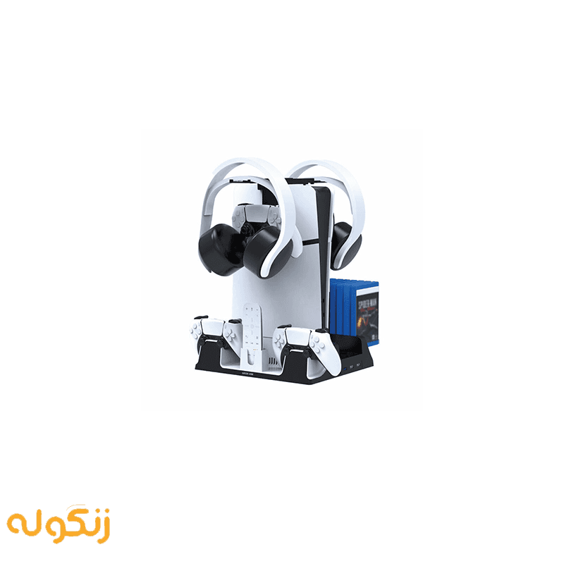 استند خنککننده PS5 گرین لاین مدل PS5 Cooling Stand Charging Station
