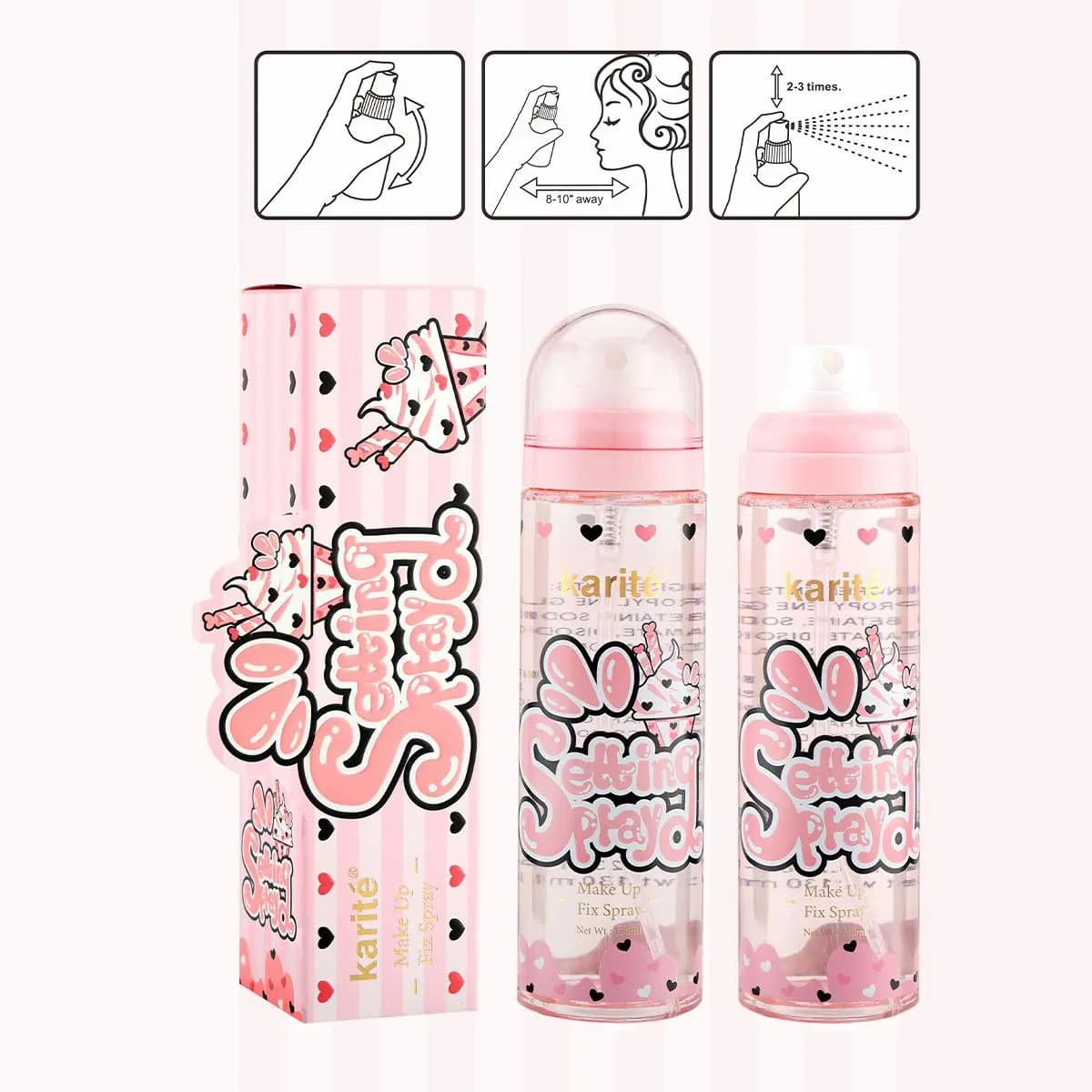 اسپری فیکس آرایش کاریته حجم 130 میل — تصویر ۵