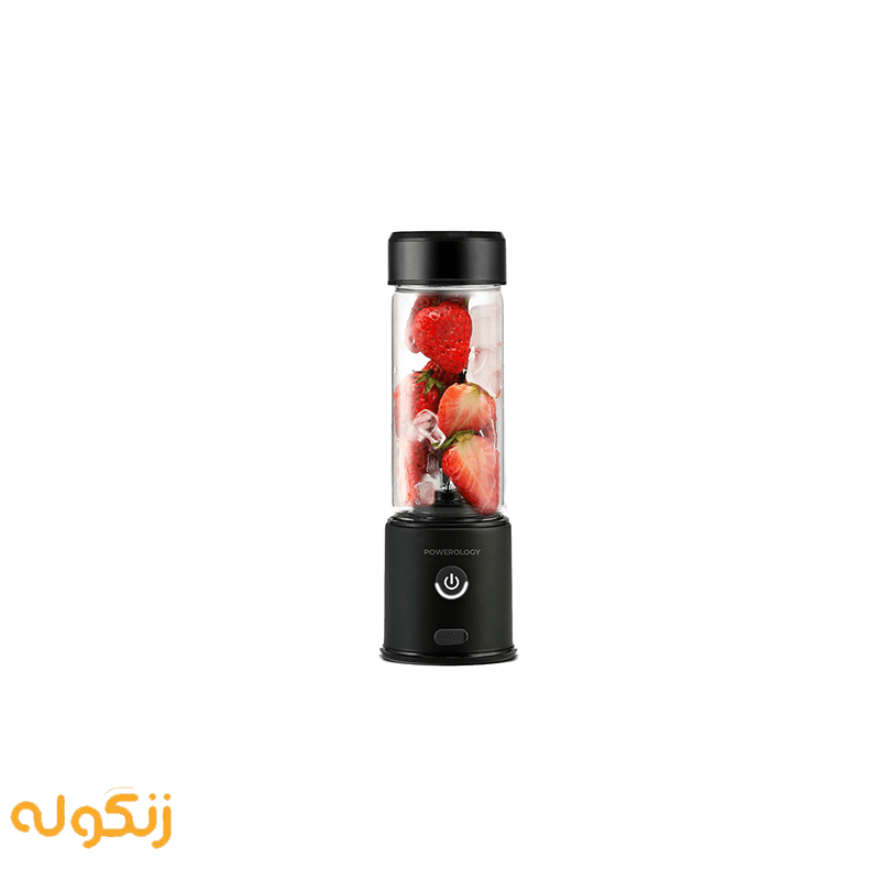 مخلوط کن شارژی 6 تیغه پاورولوژی مدل 6-Blade Portable Juicer 450mL 126W PN6BPJBK