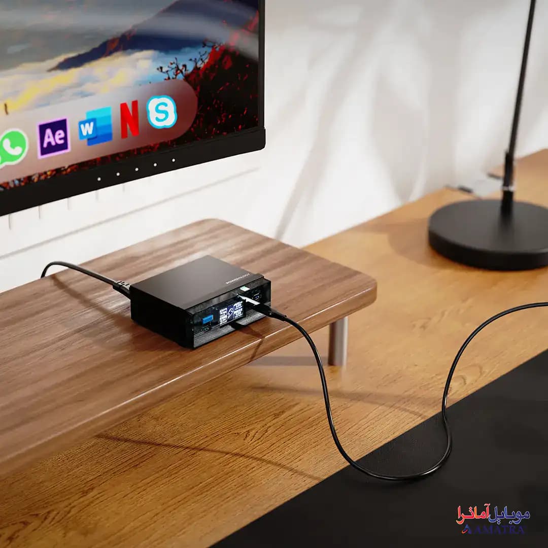 ایستگاه شارژ رومیزی پاورولوژی مدل Powerology PWCUQC048BK — تصویر ۷