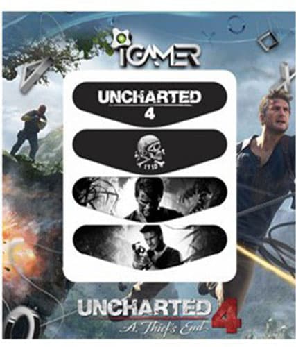 برچسب لایت بار دسته پلی استیشن ۴ طرح Uncharted