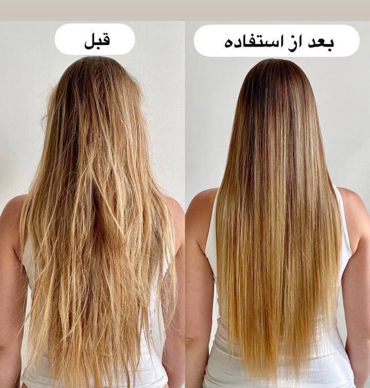 ماسک مو کراتین کرمی بدون سولفات و پارابن HAIR فری فیس حجم 800 میل — تصویر ۷