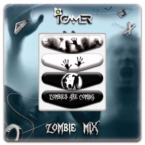 برچسب لایت بار دسته پلی استیشن ۴ طرح Zombies