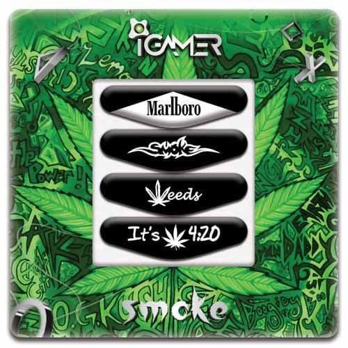 برچسب لایت بار دسته پلی استیشن ۴ طرح Marlboro