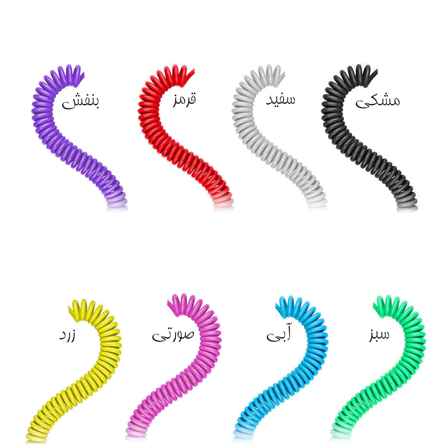 کابل AUX فنری طول 1 متر — تصویر ۴