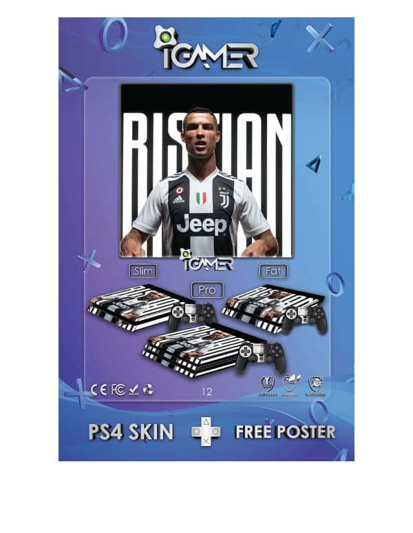 اسکین برچسب برای PS4 طرح بازی Ronaldo