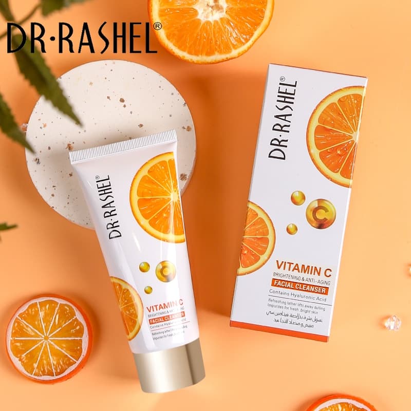 شوینده صورت ویتامین سی دکتر راشل اورجینال 80گرم DR·RASHEL Vitamin C Facial Cleanser — تصویر ۴