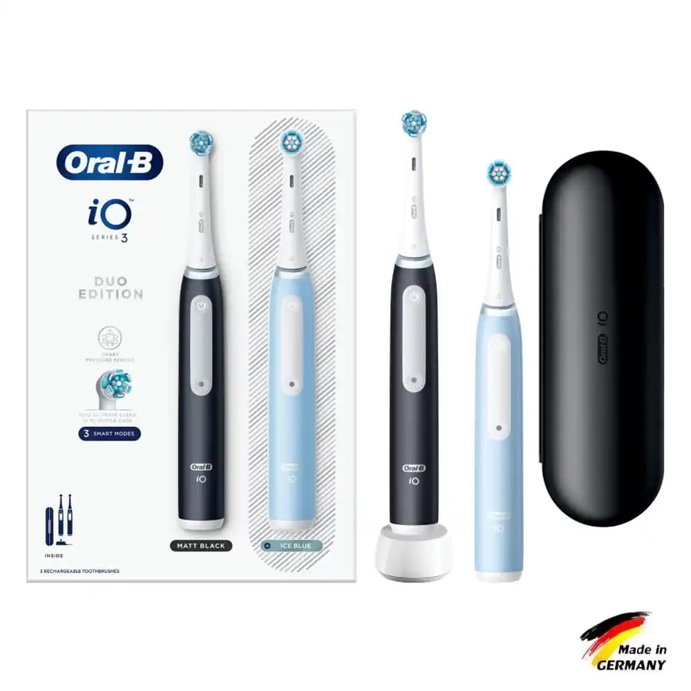 مسواک برقی اورال بی مدل (matt black&ice blue) IO series3 duo — تصویر ۱۰