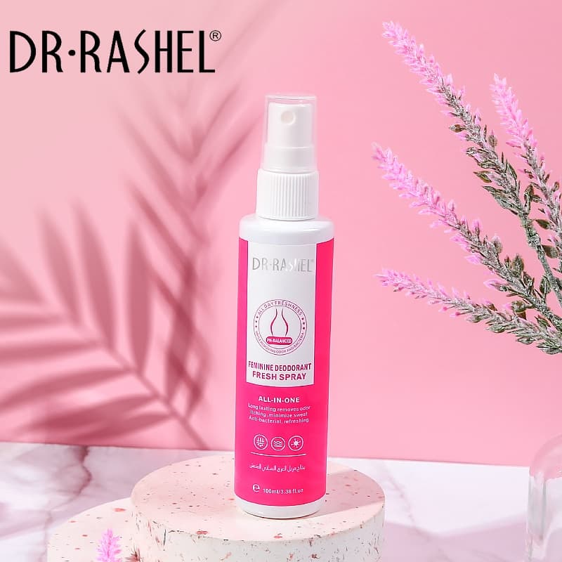 اسپری خوشبو کننده و ضدالتهاب واژن دکتر راشل 100میل DR.RASHEL Feminie Deodorant Fresh Spray