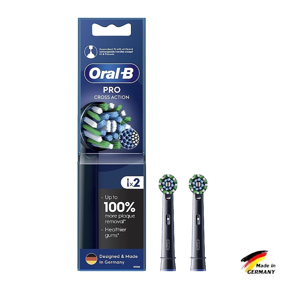سَری مسواک برقی اورال بی pro cross action black 2 pcs — تصویر ۲