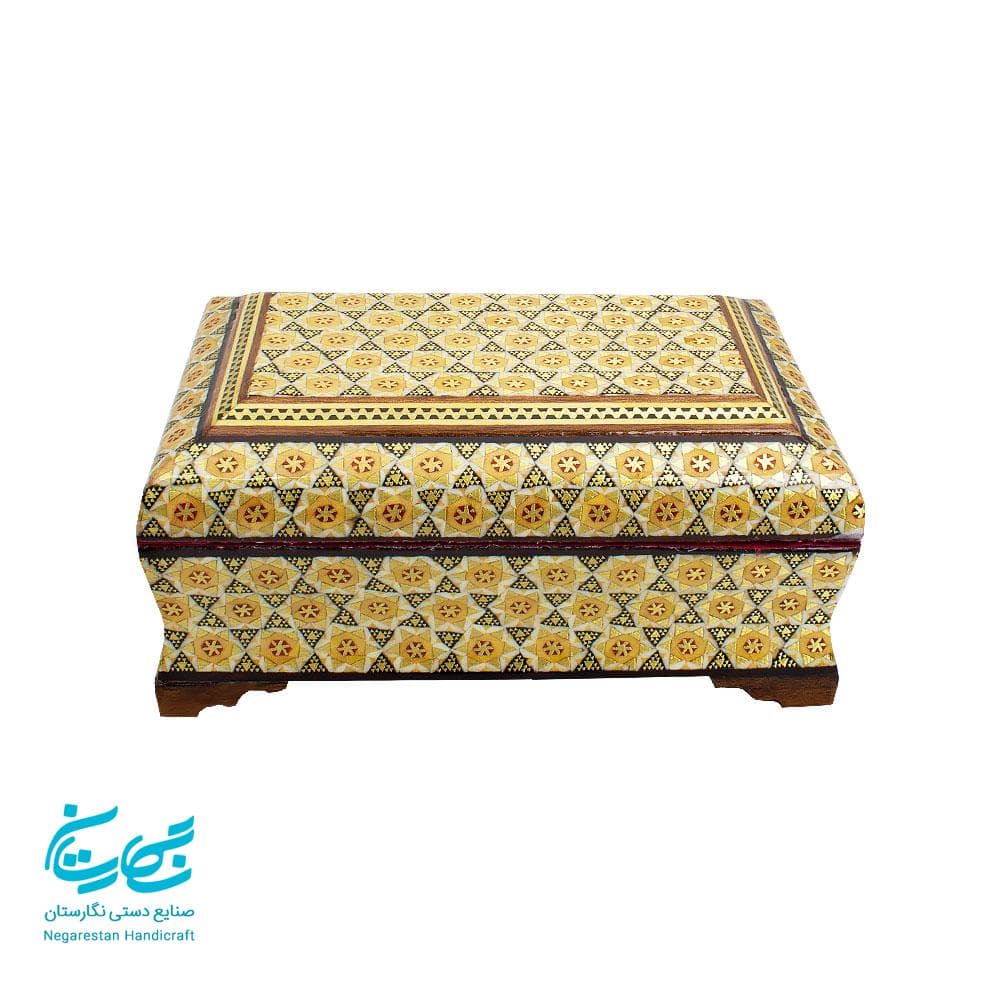 جعبه جواهرات خاتم کاری 11 در 16 س.م