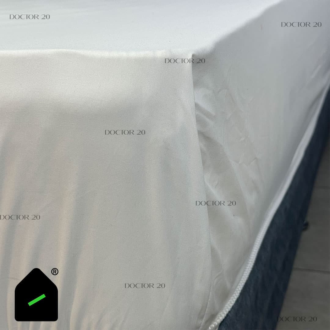 ملحفه تشک کش دار دونفره رنگ فیلی Elay home — تصویر ۴