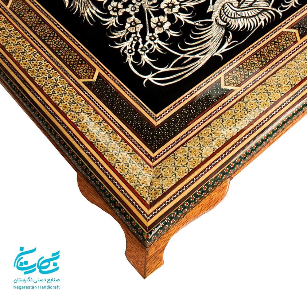 تابلو قلم زنی با قاب خاتم کاری ترنج 60 در 100 — تصویر ۴