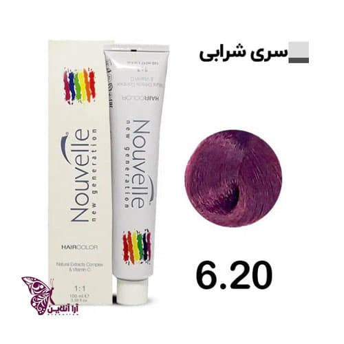 رنگ مو شرابی شماره 6/20 نوول