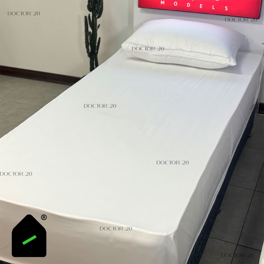 ملحفه نیم ست یک نفره رنگ سفید (ملحفه کش دار+ 1 روبالشتی) Elay home — تصویر ۱۲