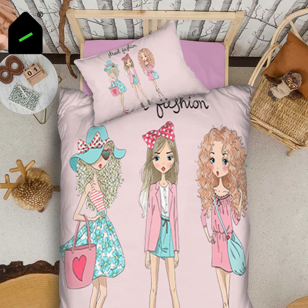 سرویس لحاف کودک و نوجوان طرح دخترانه مدل Kids — تصویر ۷