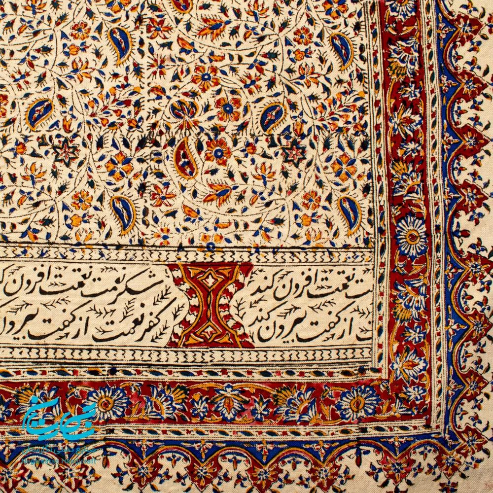 سفره قلمکار 6 متری طرح گل ریز — تصویر ۳