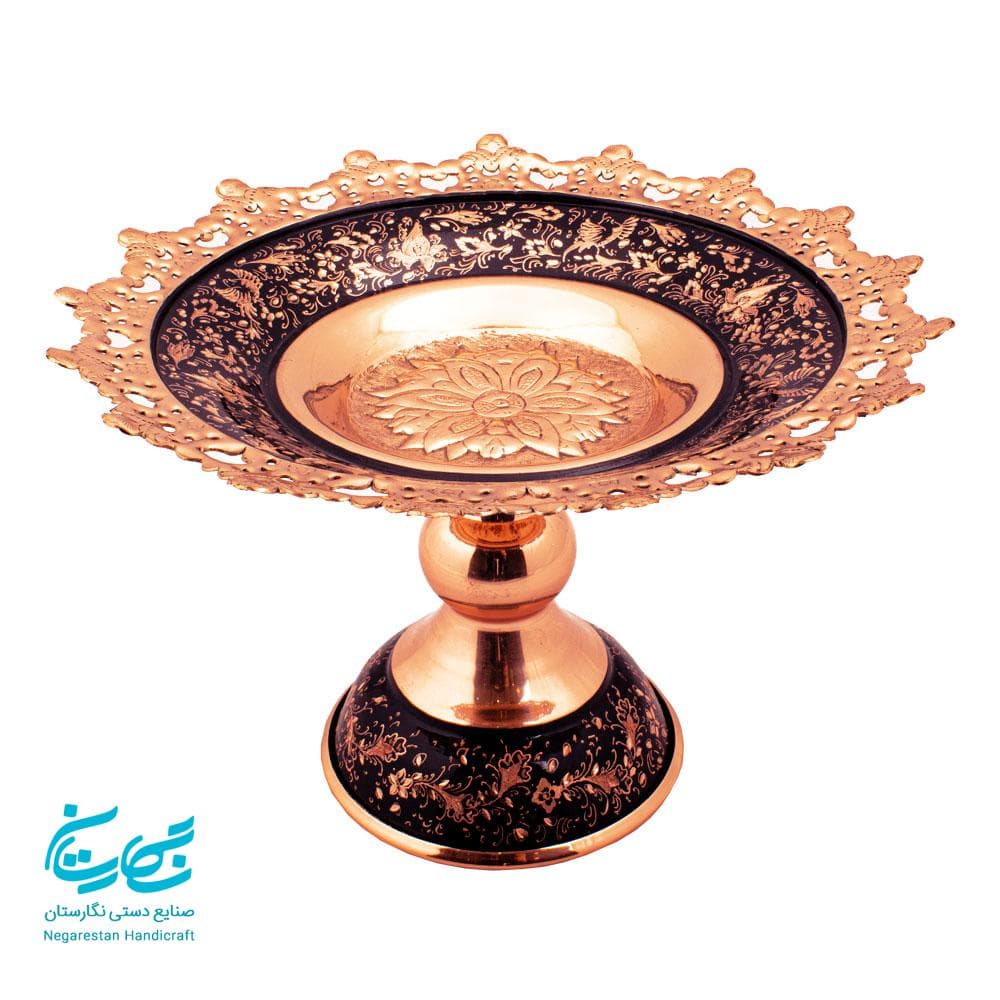 شیرینی خوری حکاکی روی مس سایز 30