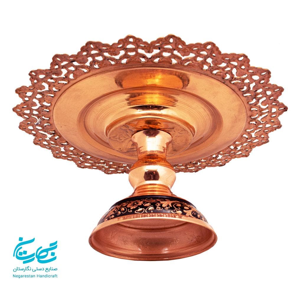 شیرینی خوری حکاکی روی مس سایز 20 — تصویر ۶